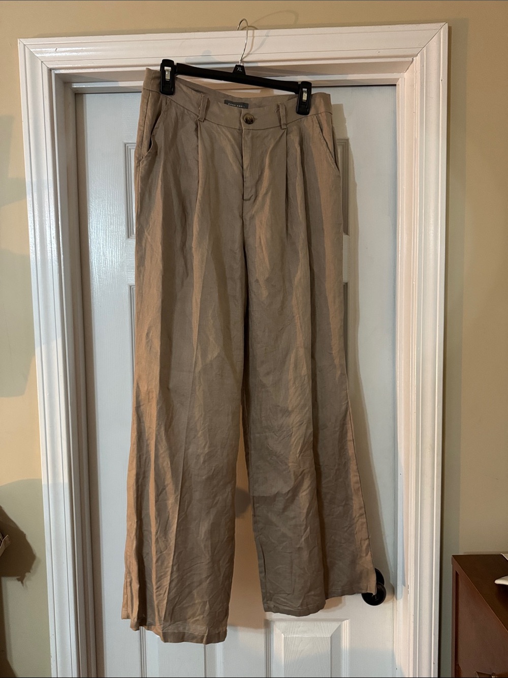 Khaki Linen Trouser Pants